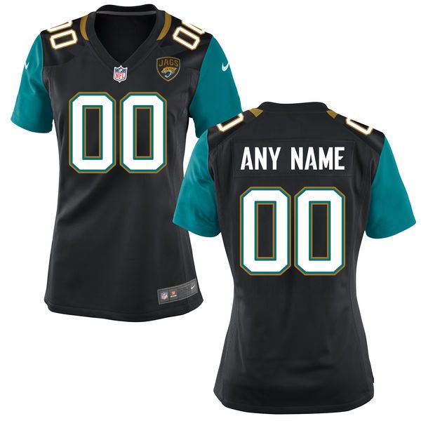 Women Jacksonville Jaguars Nike Black Custom NFL Jersey